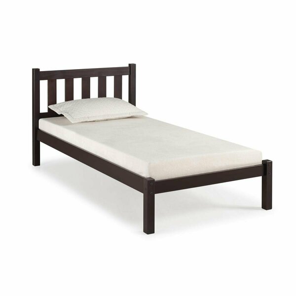 Kd Cama De Bebe Poppy Twin Size Wood Platform Bed Espresso KD3251413